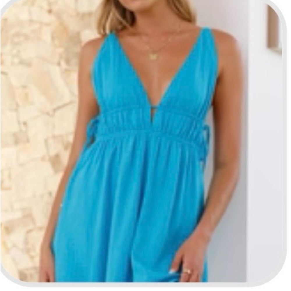 Solita mini dress- cobalt blue